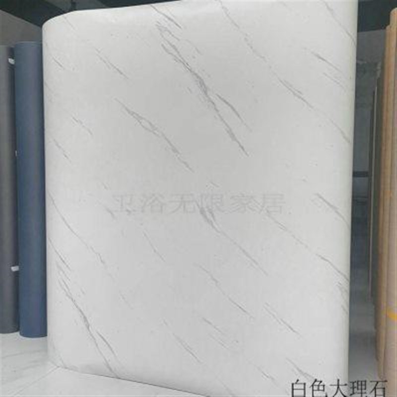 加厚防水PVC仿大理石贴纸家具橱柜翻新波音软片展柜改色膜家私宝