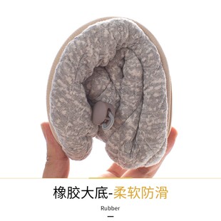 秋冬季棉拖鞋女保暖全包跟家居老年人拖鞋厚底防滑产后室内月子鞋