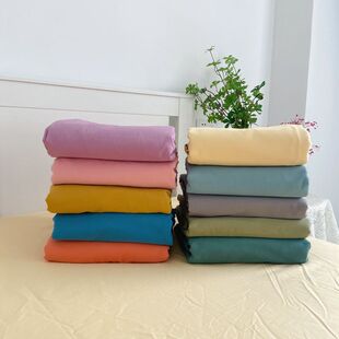 定制订做全棉加厚磨毛被套单件被罩纯色儿童单双人150x210cm