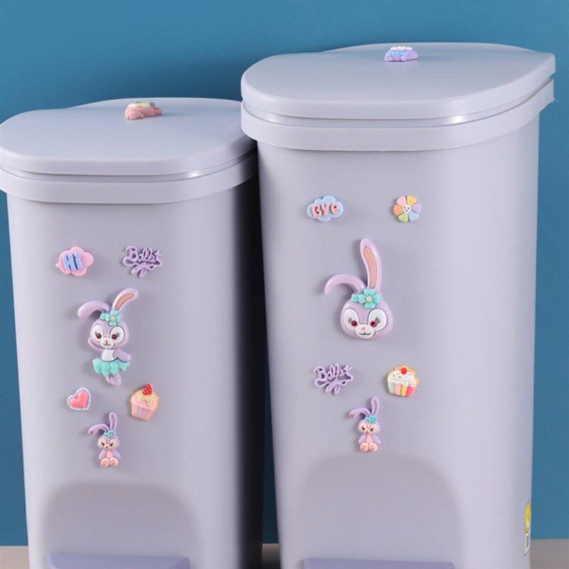 垃圾桶可爱少女心卧室踩脚带盖卡通大号脚踩家用脚踏式客厅卫生间