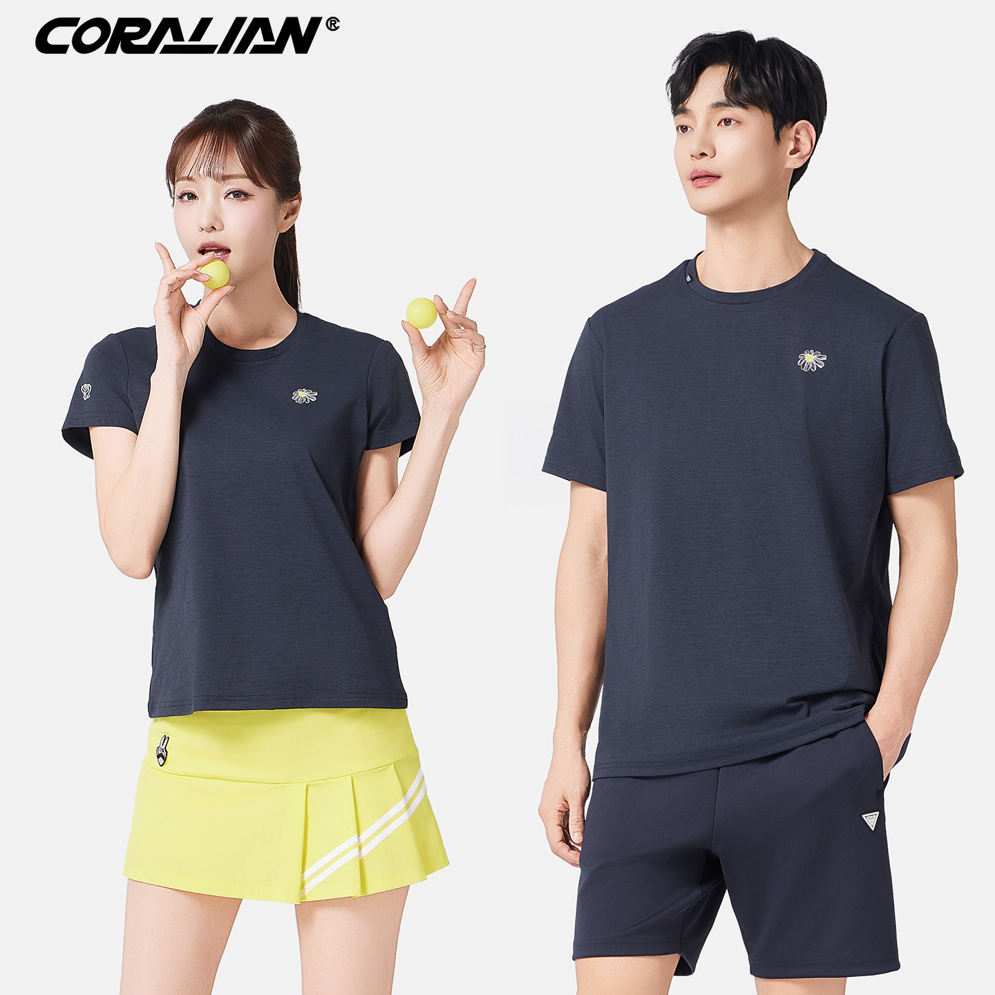可莱安羽毛球服女套装透气速干男夏季2026新款情侣短袖比赛运动服