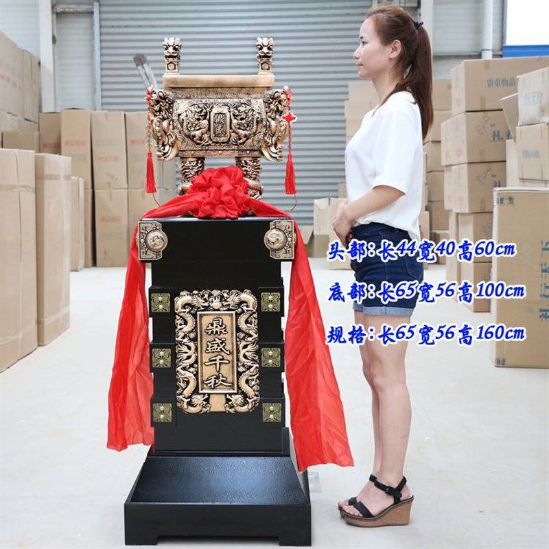 鼎摆件落地开f业礼品招财纯铜鼎青铜龙鼎办公室酒店公司乔迁工艺