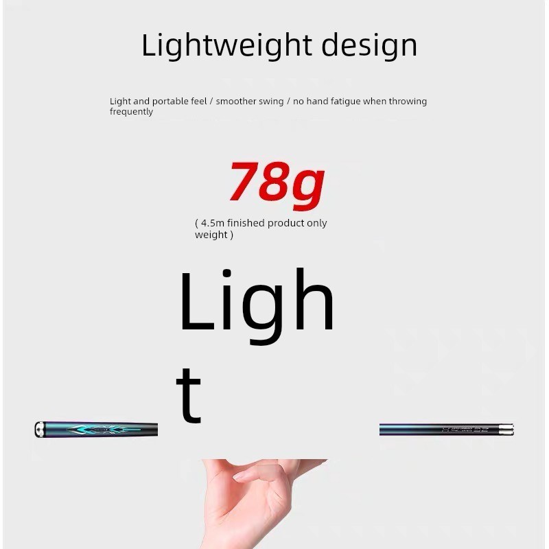 鱼竿2025新品八工竿手竿超轻超细28调37调短节鲫鱼竿溪流竿微物竿