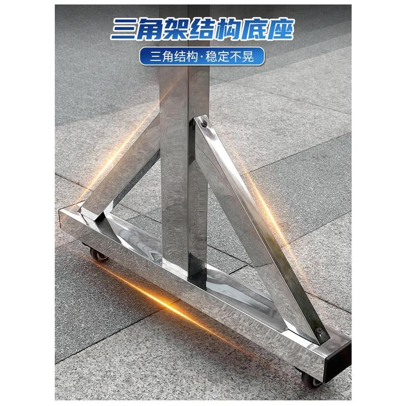 校园学校移动不锈钢户外公告栏广告牌告示牌展板展示架公示