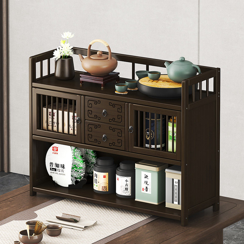 茶柜置物架台式博古架收纳柜茶架子中式桌面实木小茶柜小型多宝阁,住宅家具,多宝格/博古架,淘宝优惠券,粉丝福利购,淘宝优惠卷