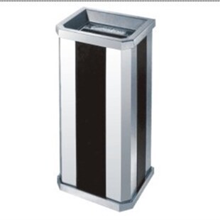 加厚不锈钢垃圾桶酒店大堂立式烟灰桶方形室内垃圾筒靠墙式果皮桶