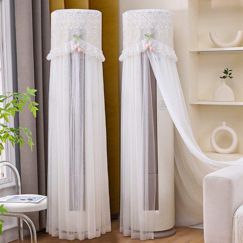 立式圆柱空调罩新j款开 机不取客厅圆形柜式空调挡风帘圆柜机