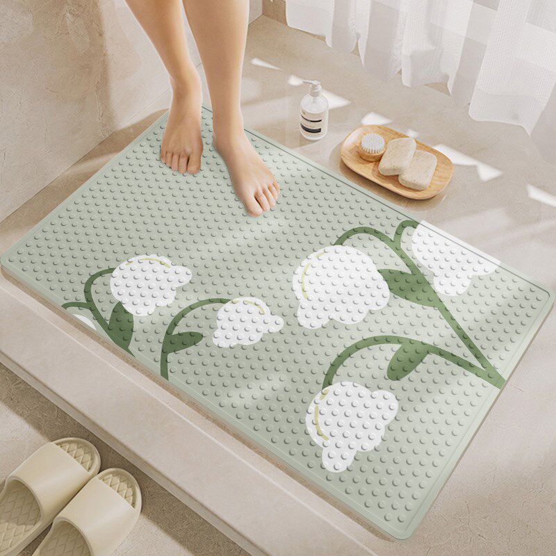 防滑垫浴室老人儿童浴防摔吸盘浴E室地垫浴室足垫按摩按摩足垫