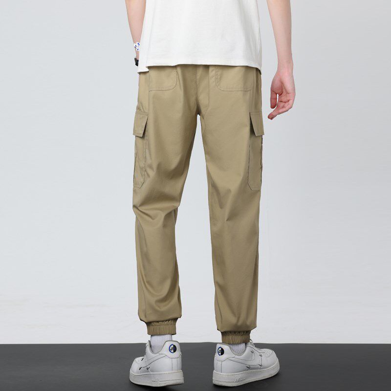 夏季加长版工装裤男115cm宽松束脚运动裤190高个子薄款长裤110潮