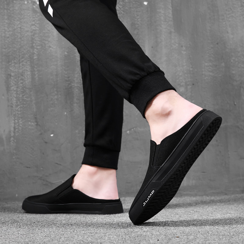 拖鞋男夏透气男士凉鞋包头凉拖鞋防滑室外韩版个性懒人半拖鞋男潮