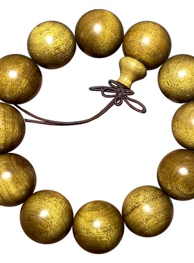 四川金丝楠木手串2.0文玩沉香手持明清拆J房料阴沉金丝楠108颗紫