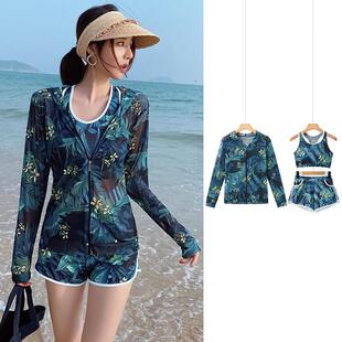 长袖 分体大码 泡海边微胖孩遮肉运动0829b 罩衫 女泳衣成人2025新款