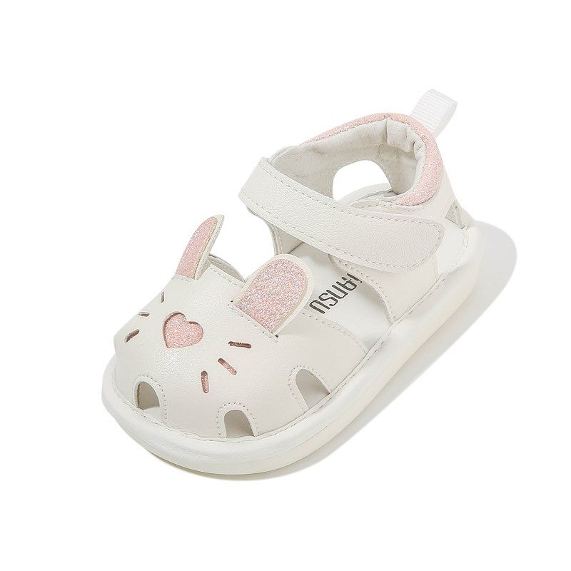 夏季宝宝凉鞋新款女宝宝叫叫鞋会叫婴幼儿学步鞋软底透气婴儿鞋子