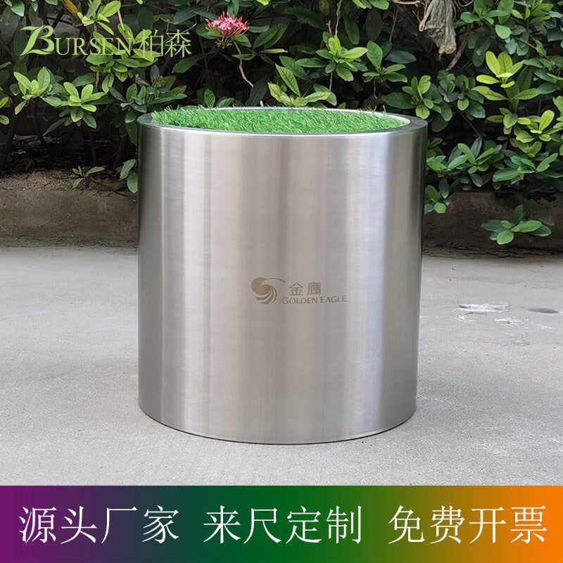 空调接水桶 草坪 商场假草渗水 盛水 沥F水桶 圆形 拉丝 防水 LOG