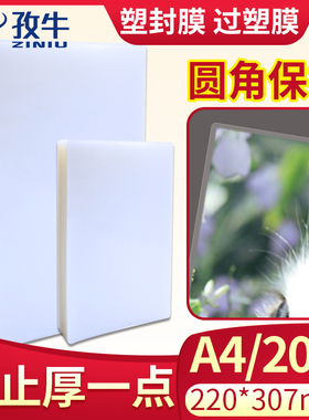 包邮过塑膜 塑封膜 A4 100张 标准20Ic/丝护卡膜过胶膜/热封膜/纸