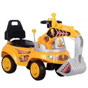 新款儿童挖掘机可坐可骑宝宝滑行玩具车大号男孩超大挖机勾机挖土