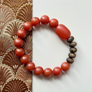 【福满堂】鸿运当头/好运连连 红玛瑙奇楠沉香本命年礼物手串手链