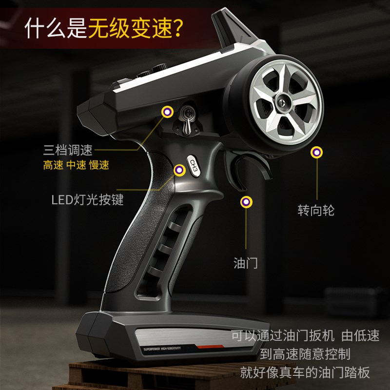 专业无刷rc遥控车竞速级四驱高速漂移越野赛车玩具车男孩汽车成人