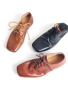 简约通勤女士单鞋马皮方头水洗单鞋女英伦小皮鞋设P计感黑色3220-