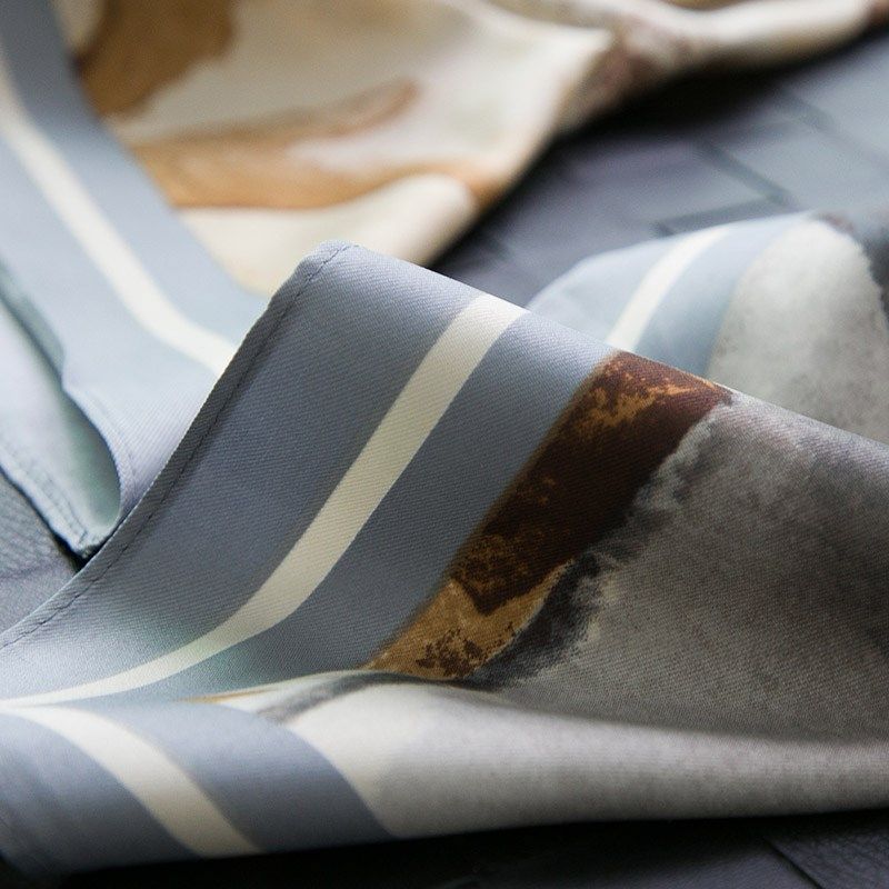 咖啡色百搭气质装饰棉质大方巾春秋搭配外搭小披肩高端围巾丝巾女