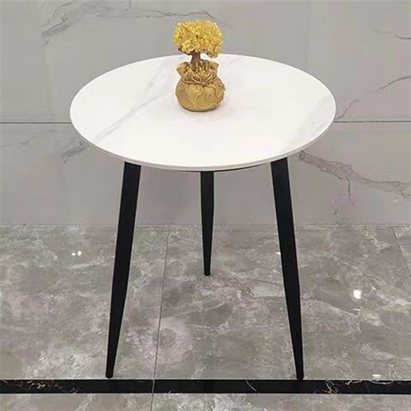 现货圆形桌腿支架简约岩板茶几边几腿火锅桌台脚金属餐桌腿定制