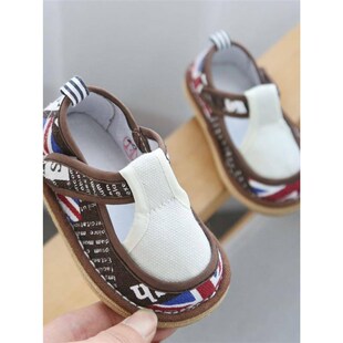 儿童小布鞋1-3岁男婴儿鞋子2女宝宝手工千层底学步鞋软底春秋单鞋