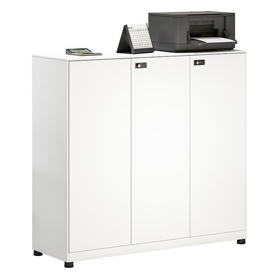 办公室桌边柜资料文件铁皮矮柜密码锁800宽1200宽档案柜子信报箱