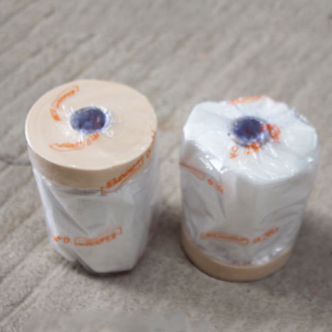 汽车喷漆专用高粘美纹纸遮蔽膜不掉漆加厚蓝色S防护膜油漆保护膜