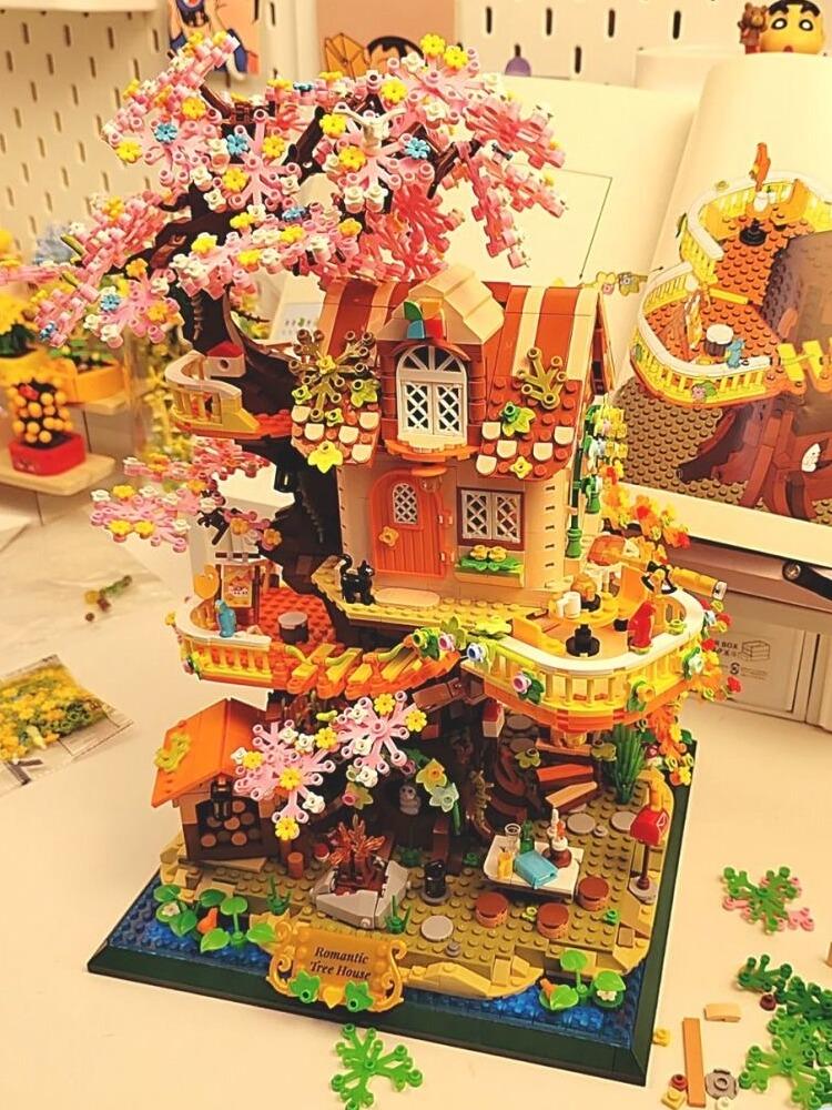 哲高童话a树屋街景立体高难度儿童益智拼搭玩具积木男女节日礼物