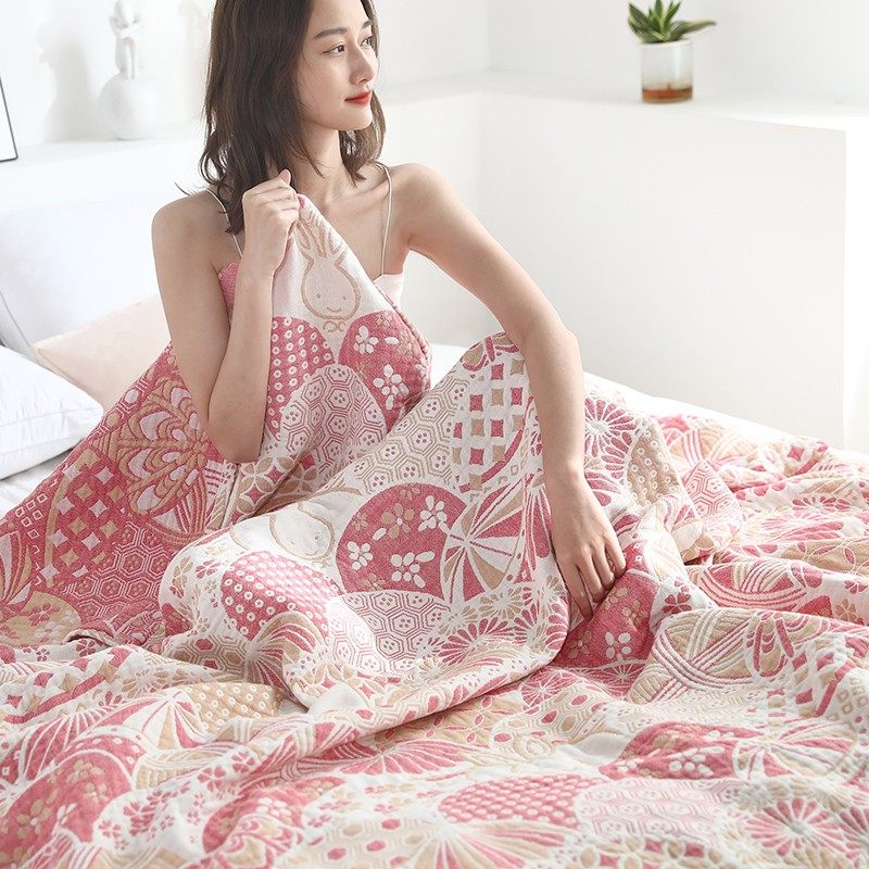 夏季薄款纯棉四层纱布儿童夏凉被单双人空调毯午睡毯可机洗亲肤,床上用品,休闲毯/毛毯/绒毯,淘宝优惠券,粉丝福利购,淘宝优惠卷