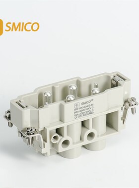 SO-HK-004/2 6芯 螺钉连接 重载连接器 大电流 P80A 16A 工业插座