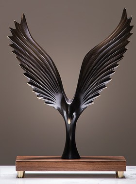 大展宏图大鹏展翅老板办公室董事长总经理桌面铜摆件高端大气招财