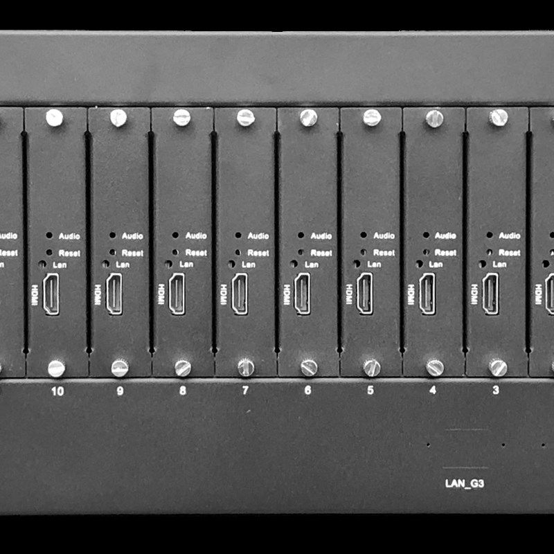 16屏H.265网络数字高清解码矩阵兼容海康大华IPC附加音频输出