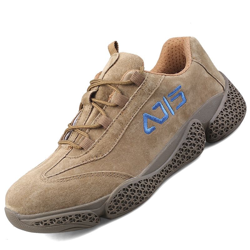 劳保鞋男款士钢包头防砸防刺穿轻便带钢板电焊夏季透气工作鞋老保