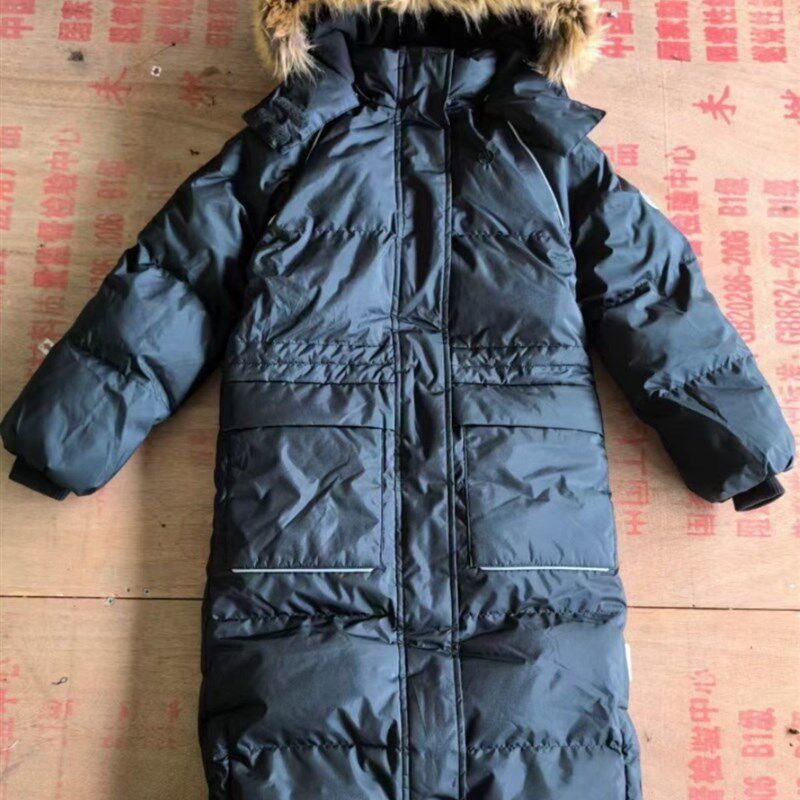 加拿大单冬f季抗风抗冻加长款儿童棉衣棉袄棉服
