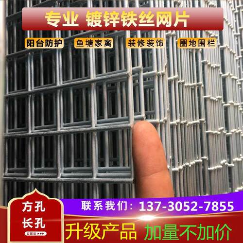 鸡网格鸽可铁网围栏鼠加粗地定做镀锌养殖家用Q密建筑网片防网舍