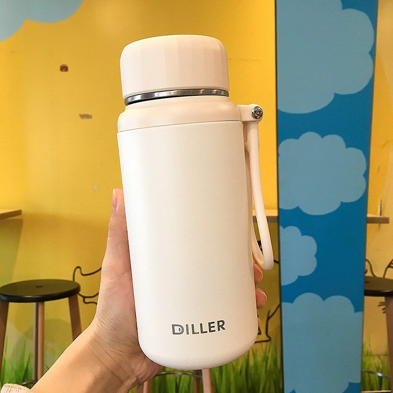 简约纯色茶水分离直身316不锈钢保温杯男女便携高颜值泡茶提绳杯,餐饮具,保冷/保温杯,淘宝优惠券,粉丝福利购,淘宝优惠卷