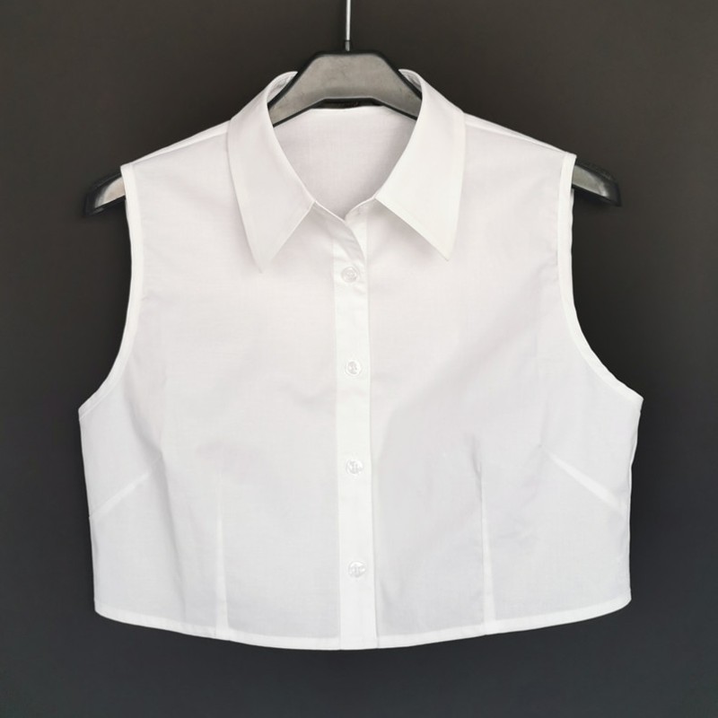 春秋冬季假领子女大码百搭假领多功能纯棉尖角打底装饰衬衫假衣领