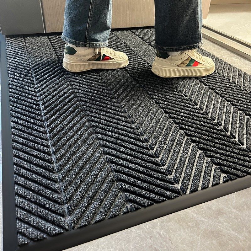 黑色入户门地垫玄关门口地毯门外高级感室外进门耐脏脚垫防滑门垫