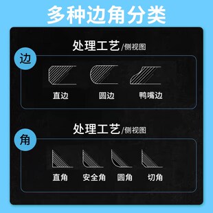 钢化玻璃定制桌面台面电视餐桌茶几磨砂烤漆茶色超白面圆形