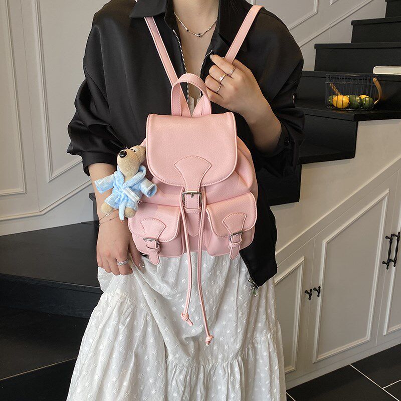 高级感小众双肩包女百搭高颜值旅行背包通勤休闲时尚迷你书包