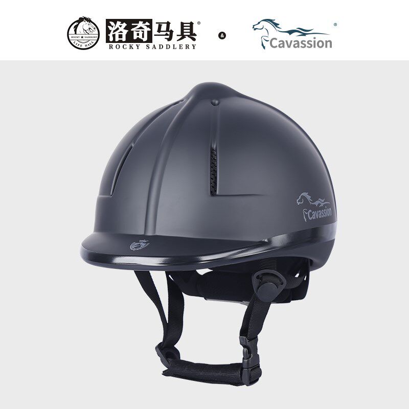 洛奇可调节马术安全帽 骑马盔 v安全马术帽 哑光马术安全帽 81010