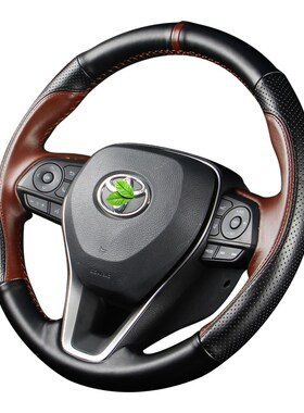 适用于RAV4荣放威兰达凌放威飒方向盘套车内装饰改装手缝把套