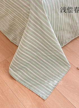 高密度全棉浅紫色床单单件香芋紫粉色纯棉斜纹被单单人双人四季款