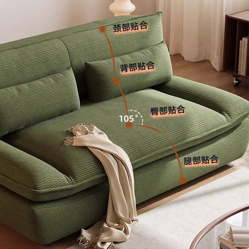 2025新款沙发床折叠两用一体小户型客厅双人布艺现代简约帆船沙发