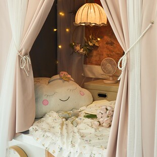 床帘宿舍上铺床遮挡帘遮光u型轨道遮光布大学寝室上下铺床围挡布