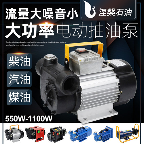 大功率静音自吸泵柴油汽油12Vv24V220V自动加油泵大吸力电动抽油