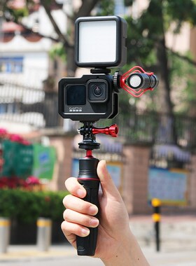 gopro11/10/9金属兔笼铝合金保护边框散热外壳gopro12狗笼配件