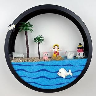 饰品微景观绿植壁挂生态瓶挂件创意盆栽微缩迷你植物花盆 墙上装