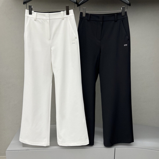 韩国高尔夫服装高腰显瘦女装裤子2026春秋新款golf运动直筒长裤女